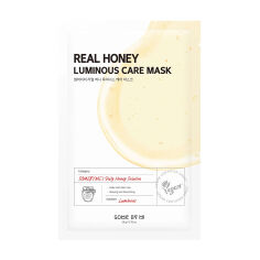 Акція на Тканинна маска для обличчя Some By Mi Real Honey Luminous Care Mask для сяйва шкіри, з медом, 20 г від Eva