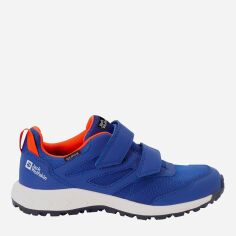 Акція на Дитячі трекінгові кросівки для хлопчика Jack Wolfskin Woodland Texapore Low Vc K 4046351_1188 30 Яскраво-синій/Оранжевий від Rozetka