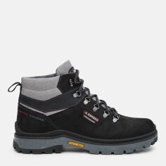 Акція на Чоловічі зимові черевики Konors 7107/639-13 41 26.5 см Чорний/Сірий від Rozetka