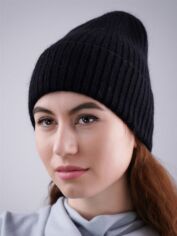 Акція на Шапка жіноча SumWin Хеллі SZ006-616 54-57 см Чорна від Rozetka