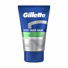 Акція на Чоловічий заспокійливий бальзам після гоління Gillette After Shave Balm Soothing з алое вера, 100 мл від Eva