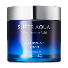 Акция на Зволожувальний крем для обличчя Missha Super Aqua Ultra Hyalron Cream з гіалуроновою кислотою, 70 мл от Eva