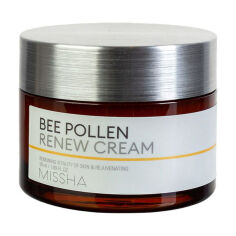 Акція на Оновлювальний крем для обличчя Missha Bee Pollen Renew Cream на основі бджолиного пилку, 50 мл від Eva