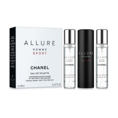 Акция на Парфумований набір чоловічий Chanel Allure Homme Sport (туалетна вода, 20 мл + змінний блок, 2*20 мл) от Eva