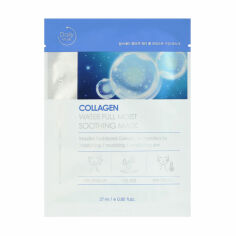 Акція на Тканинна маска FarmStay Collagen Water Full Moist Soothing Mask з колагеном, 27 мл від Eva