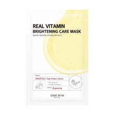 Акція на Тканинна маска для обличчя Some By Mi Real Vitamin Brightening Care Mask Освітлювальна, з вітамінами, 20 г від Eva