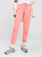 Акция на Спортивні штани на флісі жіночі GAP 553457713 XL Рожеві от Rozetka