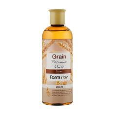 Акція на Тонер для обличчя FarmStay Grain Premium White Toner з екстрактом паростків пшениці, 350 мл від Eva