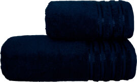Акція на Рушник махровий Vip Hotel Collection для ванної 76х142 см Темно-синій від Rozetka