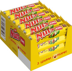 Акція на Упаковка батончиків NESTLE NUTS King size шоколадний 24 шт х 60 г від Rozetka