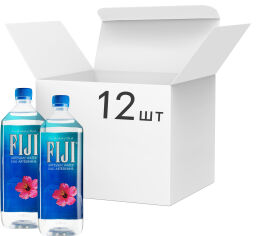 Акція на Упаковка води мінеральної питної негазованої Fiji 1.0 л x 12 шт. від Rozetka