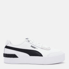 Акция на Жіночі кеди низькі Puma Carina Lift 37303116 37 (4) 23 см Puma White-Puma Black-Puma Black от Rozetka