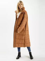 Акція на Куртка зимова довга жіноча Cross Jeans 81248-548 L Cinnamon від Rozetka