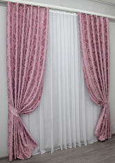 Акція на Комплект штор VR-Textil блекаут рожеві 270х150 см 2 шт (30-787) від Rozetka