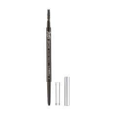 Акція на Олівець для брів LAMEL Make Up Insta Micro Brow Pencil зі щіточкою 401 Espresso, 0.12 г від Eva