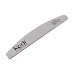 Акция на Пилка для нігтів Kodi Professional 100/180 грит полумісяць, сіра, 178*28*4 мм от Eva