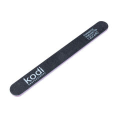 Акція на Пилка для нігтів Kodi Professional 120/240 грит пряма, чорна, 178*19*4 мм від Eva