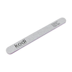 Акція на Пилка для нігтів Kodi Professional 138, 100/180 грит, пряма, світло-сіра, 178*19*4 мм від Eva