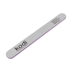 Акция на Пилка для нігтів Kodi Professional 106, 180/220 грит, пряма, сіра, 178*19*4 мм от Eva