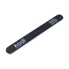 Акція на Пилка для нігтів Kodi Professional 120/180 грит пряма, чорна, 178*19*4 мм від Eva