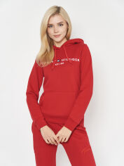 Акция на Худі жіноче Tommy Hilfiger 10955.3 S (42) Червоне от Rozetka