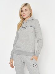 Акція на Худі жіноче Tommy Hilfiger 10955.2 L Сіре від Rozetka