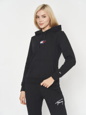 Акція на Худі жіноче Tommy Hilfiger 10956.1 L Чорне від Rozetka