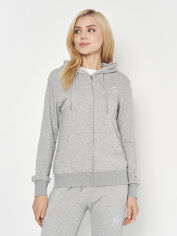 Акція на Толстовка на блискавці жіноча Tommy Hilfiger 10958.2 XL Світло-сіра від Rozetka