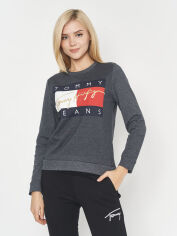 Акція на Світшот жіночий Tommy Hilfiger 10961.1 L Темно-сірий від Rozetka