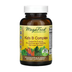 Акція на Дієтична добавка мультивітаміни та трави в таблетках MegaFood Kids B Complex B-комплекс для дітей, 30 шт від Eva