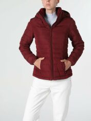 Акция на Куртка демісезонна коротка з капюшоном жіноча Colin's CL1055734BRD XS Bordeaux от Rozetka