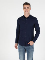 Акція на Сорочка бавовняна чоловіча Colin's CL1041350DNV S Dark Navy від Rozetka
