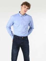 Акція на Сорочка бавовняна чоловіча Colin's CL1048576BLU S Dark Blue від Rozetka
