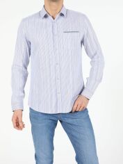 Акція на Сорочка бавовняна чоловіча Colin’s CL1052521LBL S Light Blue від Rozetka