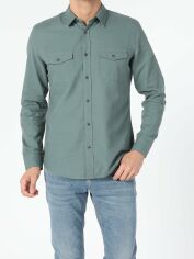 Акція на Сорочка бавовняна чоловіча Colin's CL1054981GRN S Green від Rozetka