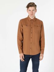 Акція на Сорочка бавовняна чоловіча Colin’s CL1050210 S Caramel від Rozetka