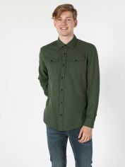 Акція на Сорочка бавовняна чоловіча Colin’s CL1050210 M Khaki від Rozetka
