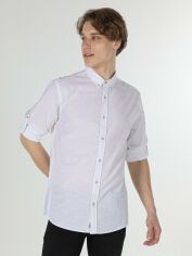 Акція на Сорочка бавовняна чоловіча Colin's CL1058567-WHT XXL від Rozetka