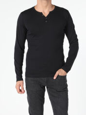 Акція на Лонгслів чоловічий Colin's CL1022847BLK S Black від Rozetka