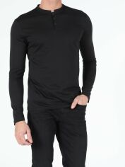 Акція на Лонгслів чоловічий Colin's CL1050199-BLK XS Чорний від Rozetka