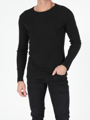Акція на Лонгслів чоловічий Colin’s CL1050230BLK S Black від Rozetka