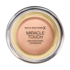 Акція на Тональна основа для обличчя Max Factor Miracle Touch Skin Perfecting Foundation SPF 30, 55 Blushing Beige, 11.5 г від Eva