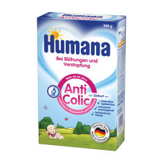 Акція на Суха молочна суміш Humana AntiColik з пребіотиками, 300 г від Eva