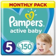 Акция на Подгузники Pampers Active Baby 5 (11-16 кг), 150 шт. от Pampik