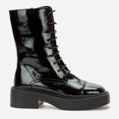 Акція на Жіночі зимові черевики високі Keddo 818162/16-03E 36 23 см Чорні від Rozetka