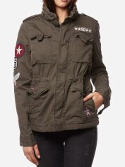 Акция на Куртка демісезонна коротка жіноча Superdry G50014TPS XS Хакі от Rozetka