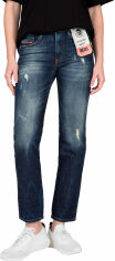 Акція на Джинси Slim Fit жіночі Diesel D-Rifty L.32 Trousers 00SMN0/089AL/01 25-32 Сині від Rozetka