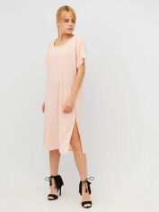 Акция на Плаття-футболка міді осіннє жіноче Criss CRS210047-3 S Рожева от Rozetka