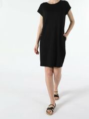 Акція на Сукня-футболка міні літня жіноча Vero Moda 10183704 L Чорна від Rozetka