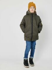 Акция на Дитяча демісезонна куртка для хлопчика Одягайко 22818 134 см Сіра от Rozetka